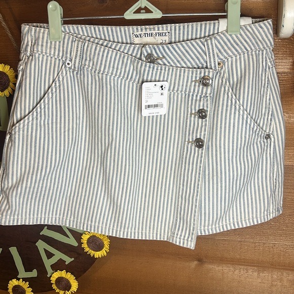 Wynne Railroad Skirt Indigo FP